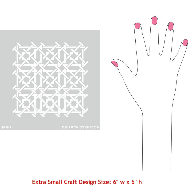 DIY Idea using Small Craft Stencils for Stenciling Custom Moroccan Designs - Royal Design Studio