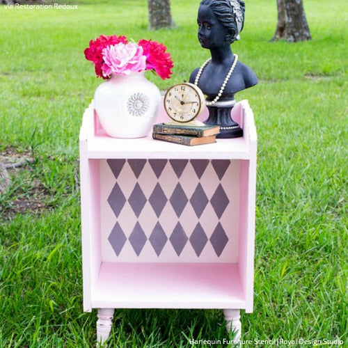 Harlequin Wall & Furniture Stencil Modern or Retro DIY Paint Project
