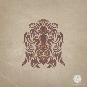 Decorating Italian Home Decor with Classic Lion Furniture Stencils - Royal Design Studio