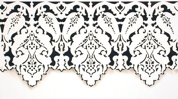 Turkish Designs Lace Border Furniture Stencils - Royal Design Studio        