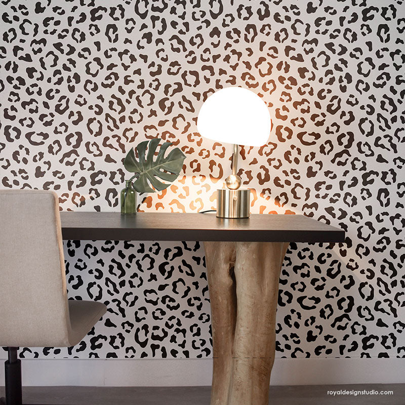 Animal Stencils: Bird Wall Art, Leopard Wallpaper, Cheetah Wallpaper ...