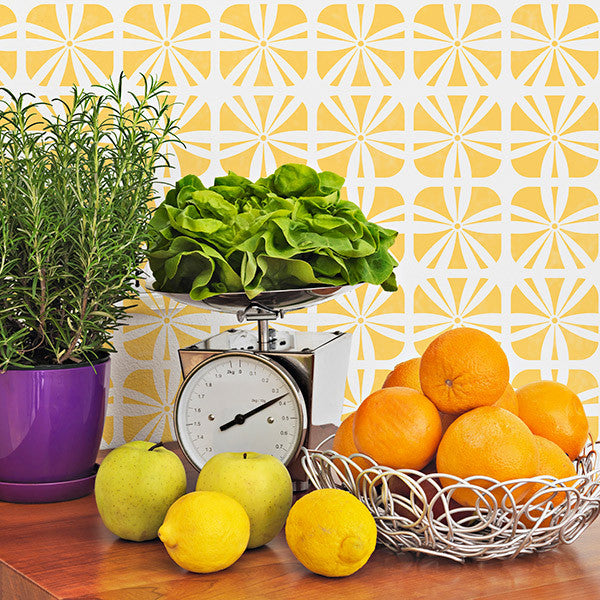 Modern and Geometric Patterns - Colorful Furniture Stencils for Painting and DIY Decor - Royal Design Studio
