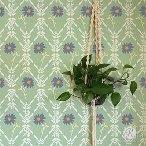 Bonnie Christine Designs Large Flower Wall Stencils - Royal Design Studio