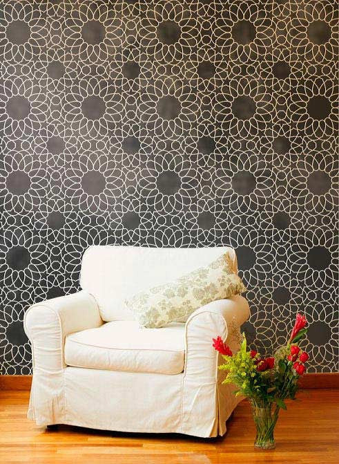 Moroccan Wall Stencils with Exotic Patterns for Elegant Accent Walls - Royal Design Studio
