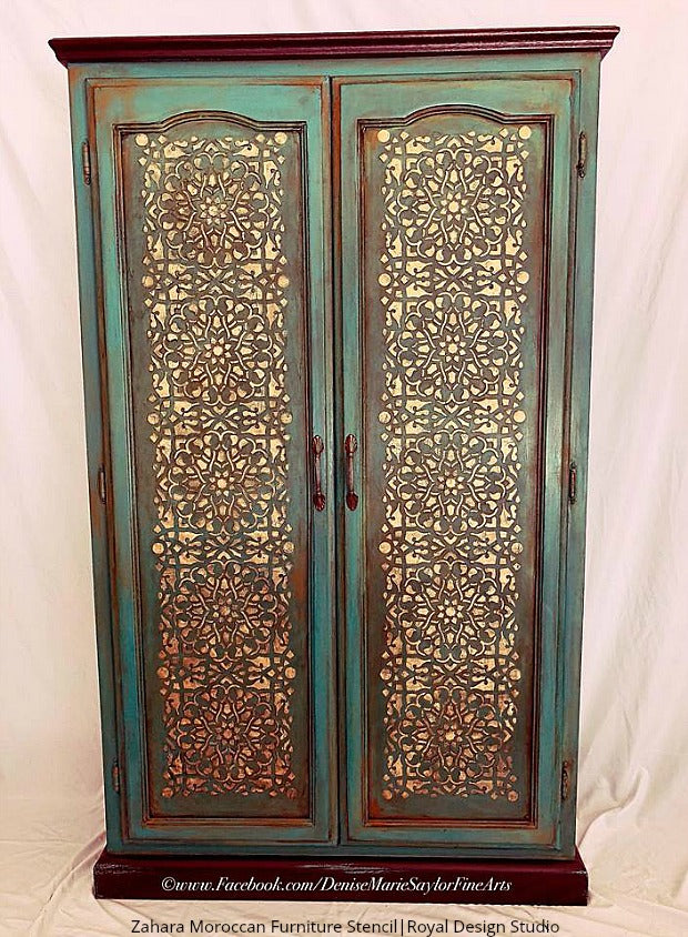 Zahara Moroccan Furniture Stencil