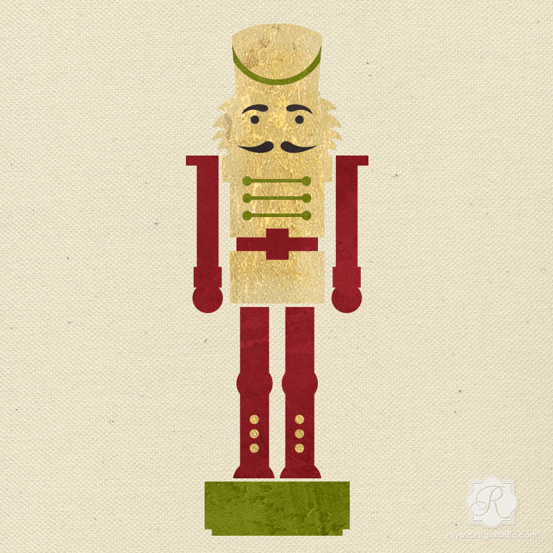 Nutcracker Christmas Stencil