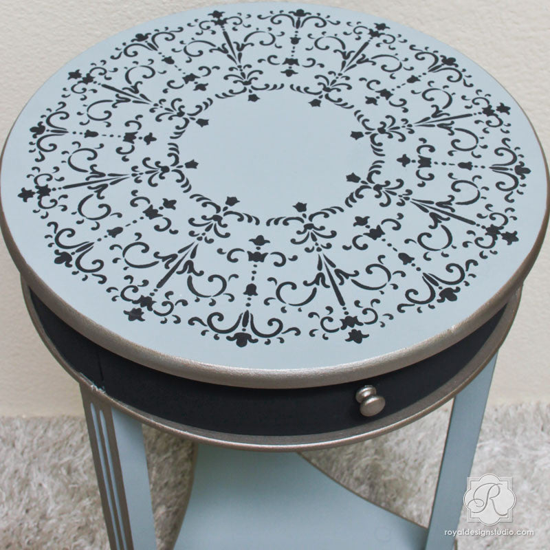 Painted Furniture with Italian Stencils - Medallion Designs - Royal Design Studio