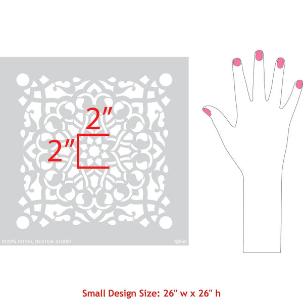 Upcycle Dresser or Table with Zahara Moroccan Furniture Stencils - Royal Design Studio