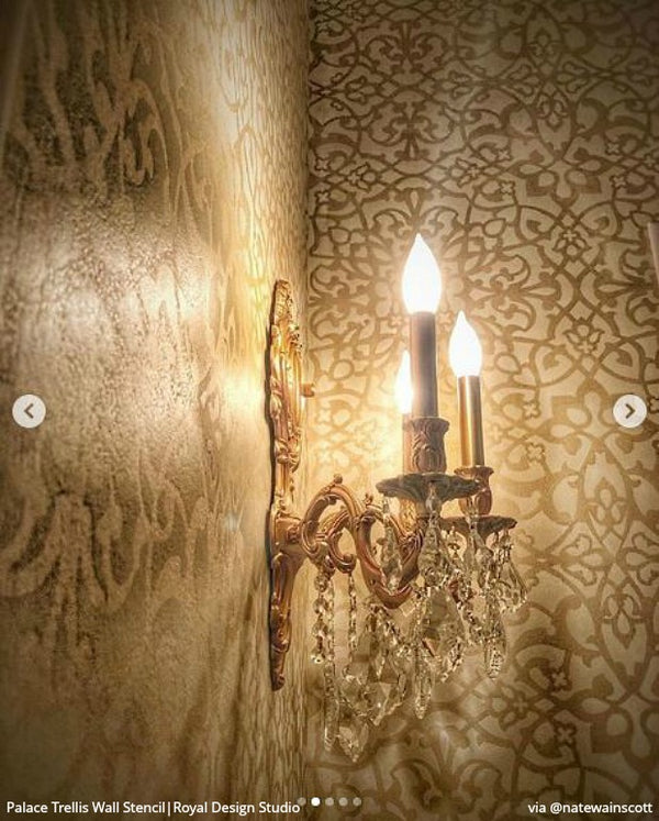 Palace Trellis Moroccan Wall Stencil
