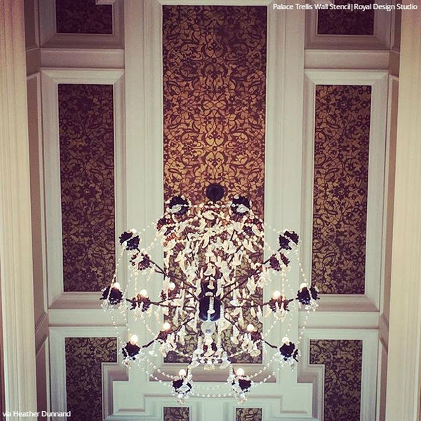 Palace Trellis Moroccan Wall Stencil