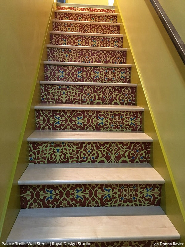 Palace Trellis Moroccan Wall Stencil