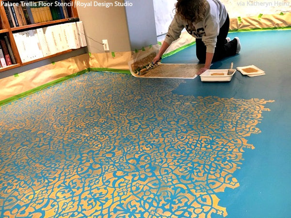 Palace Trellis Moroccan Wall Stencil