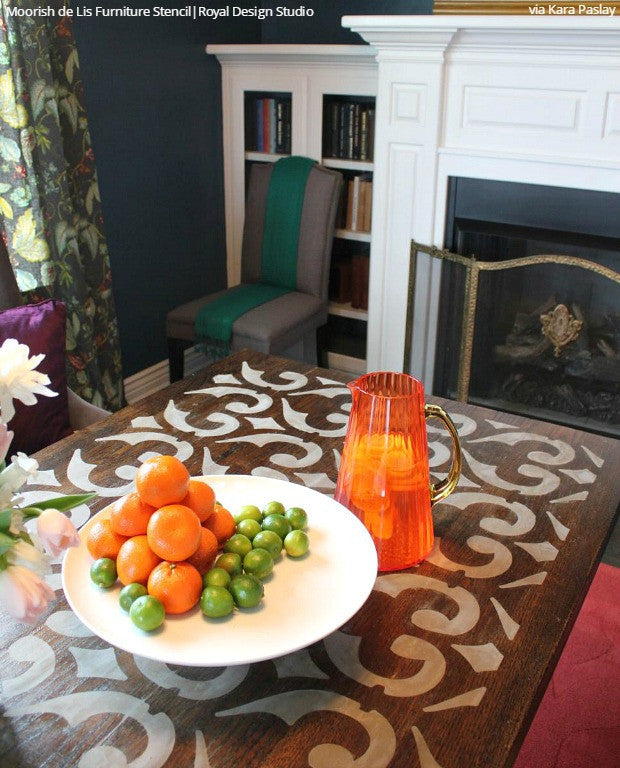 Moorish Fleur de Lis Moroccan Stencil
