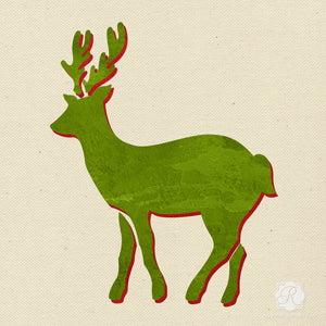 Christmas & Holiday Reindeer Crafting DIY Project - Fabric and Furniture Stencils