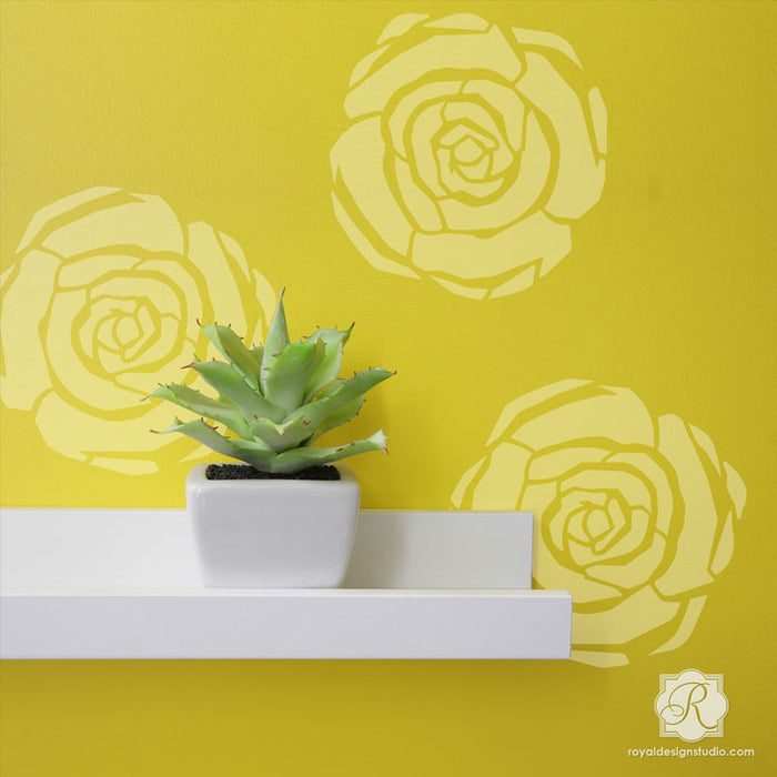 Flower Stencils Art Deco Flower Furniture & Wall Art Stencils