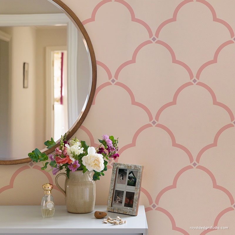 NEW! Selena Trellis Wall Stencil