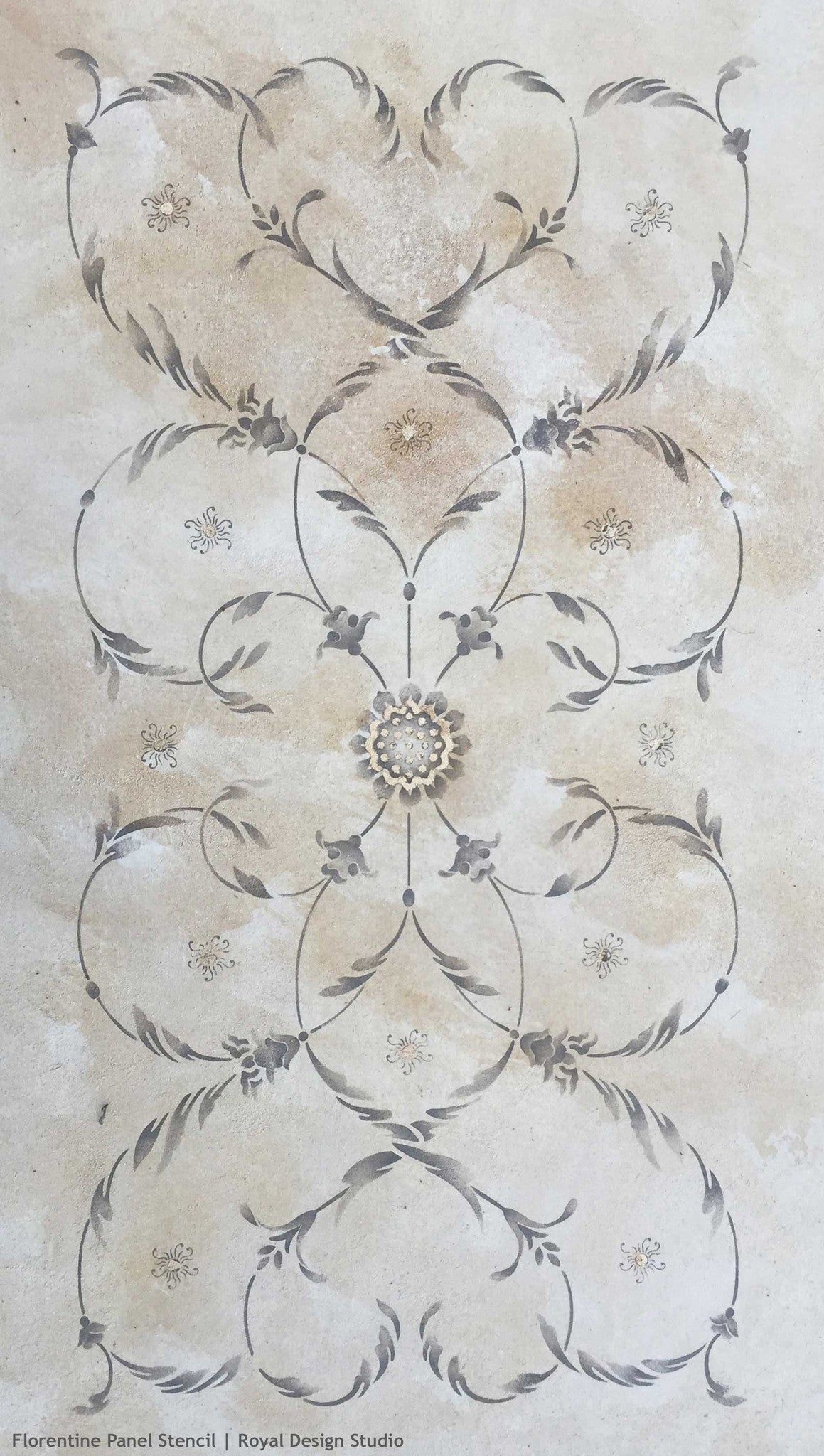 Painting Decorative Finishes on Italian Decor with Furniture Stencils - Royal Design Studio