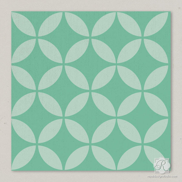 Small Craft Projects for DIY Decor - Endless Moorish Circles Moroccan Craft Stencils - Royal Design Studio