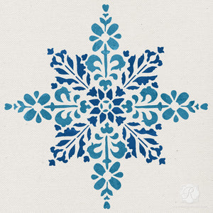Stencil a Winter Wonderland of Snowflake Stars this Christmas - Royal Design Studio