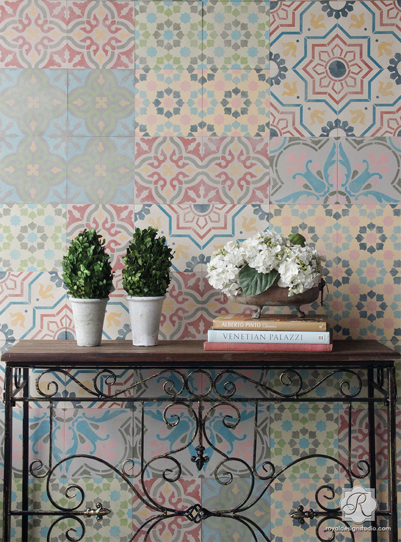 Mix and Match Tile Patterns for Allover Wall Art and European Design - Royal Design Studio