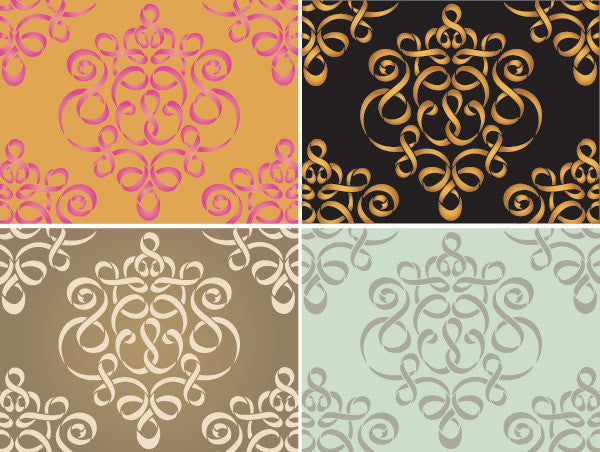 Ribbon & Bows Nursery Stencil, Home Decor Wall Painting Stencil, Paint  Walls and Furniture, Size Options, Reusable Mylar by Ideal Stencils 