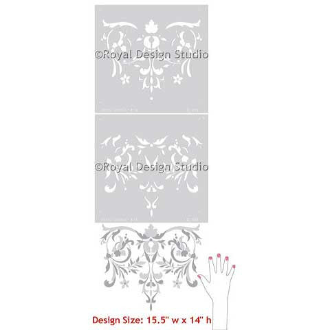 Classic Panel Furniture Stencils - Royal Design Studio
