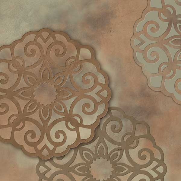 Decorative and Ornamental Lace Medallion Stencils - DIY Wall Mural Art with Pattern - Royal Design Studio