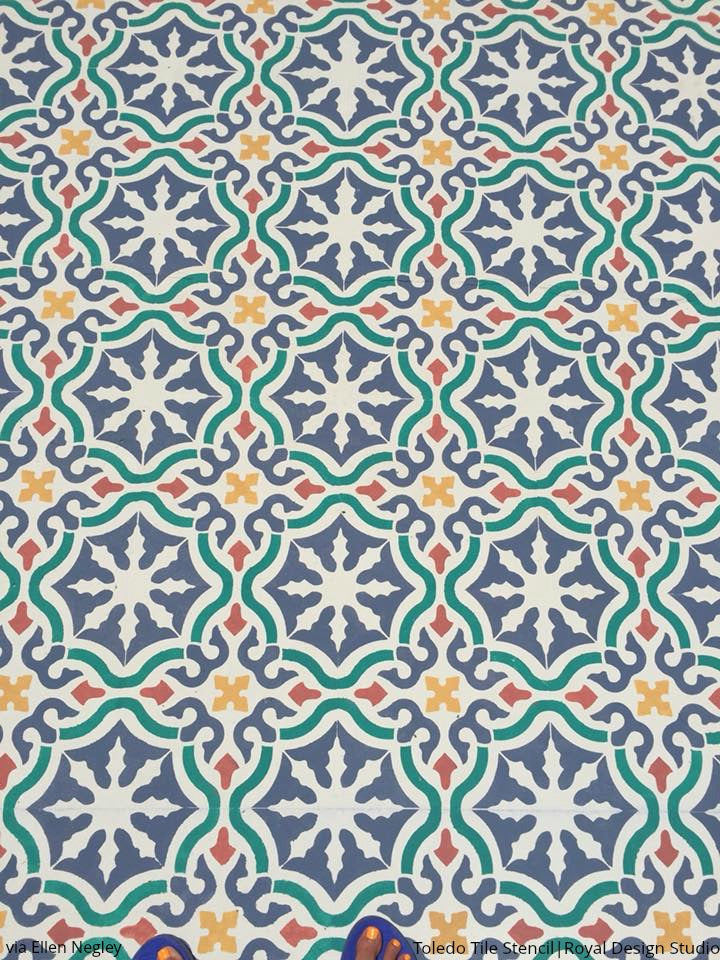 Toledo Tile Stencil