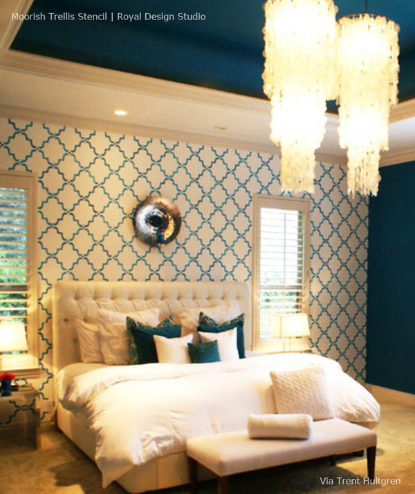 Wall Stencil | Small Moorish Trellis Stencil