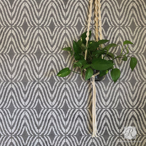 Modern Interior Design and Wallpaper Pattern - Geometric Wall Stencils - Royal Design Studio