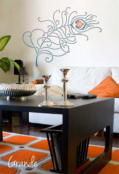 Trendy Peacock Feathers for Teen Bedroom or Dorm Decor - Royal Design Studio